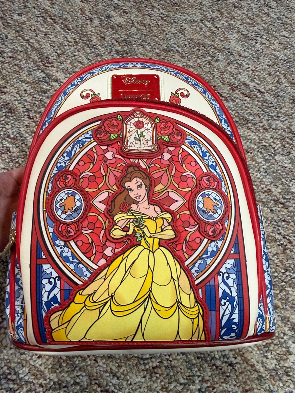 Disney x Loungefly Belle Yellow & Red Mini Backpack